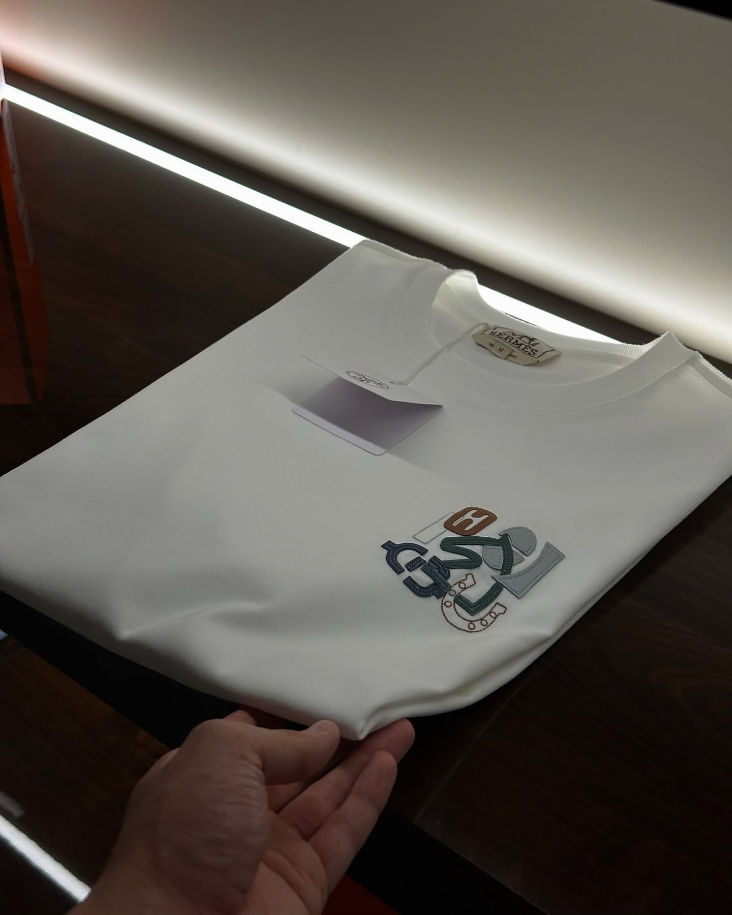 Hermès whiteGraphic Logo T-Shirt