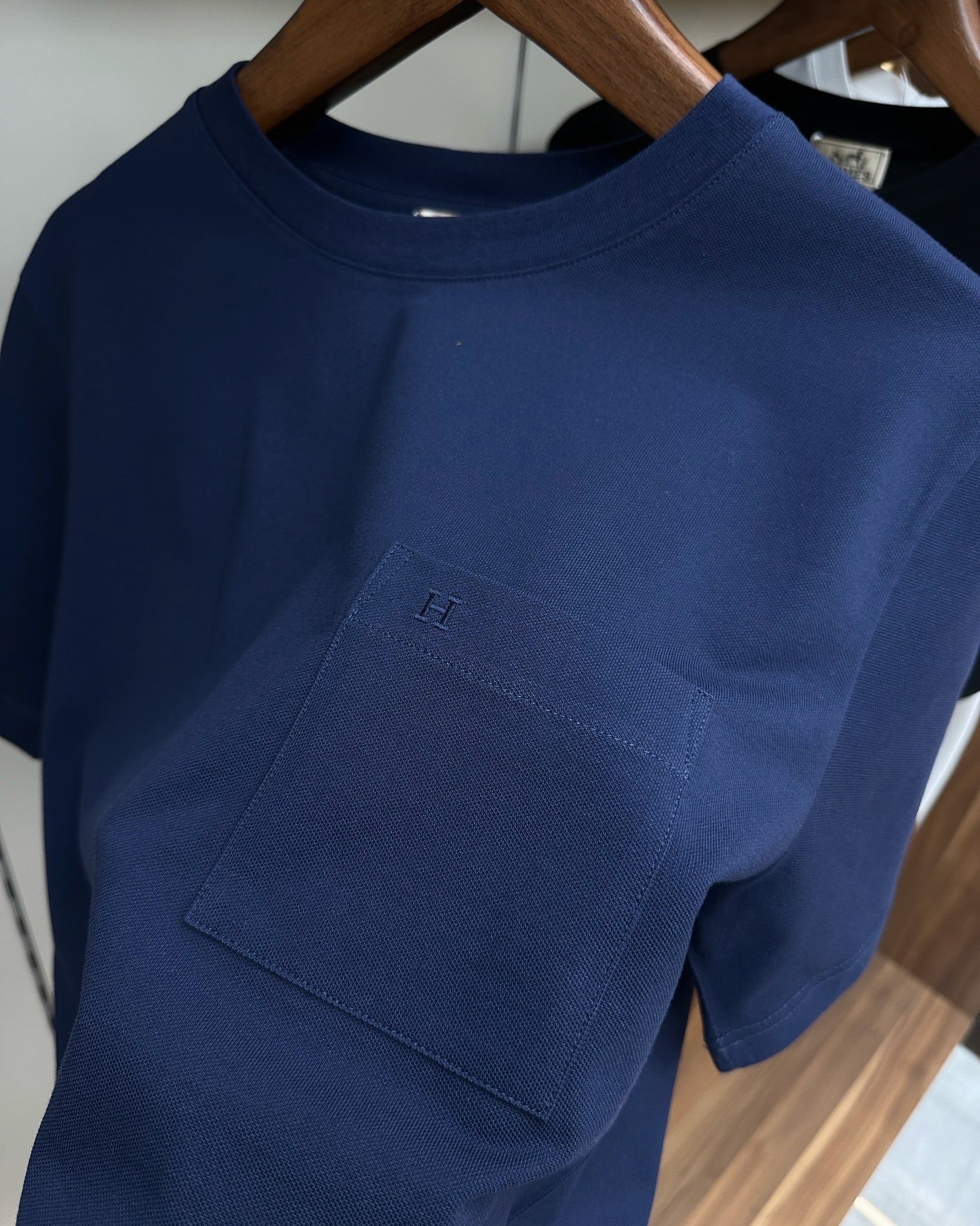 Hermès Navy Blue Pocket T-Shirt