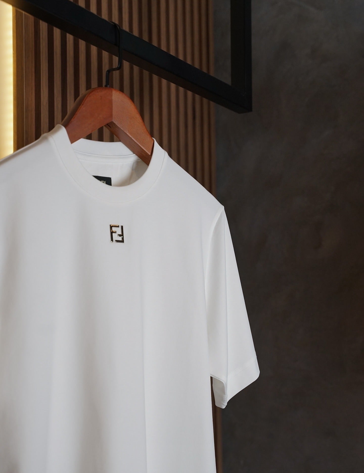 Fendi WhiteLogo Badge T-Shirt