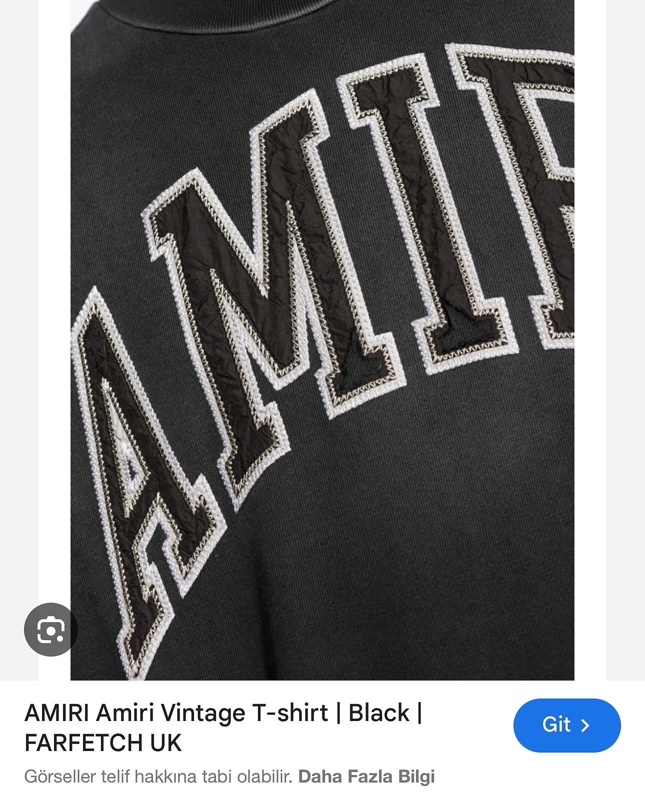 Amiri Collegiate Logo Black Shorts & T-Shirt Set