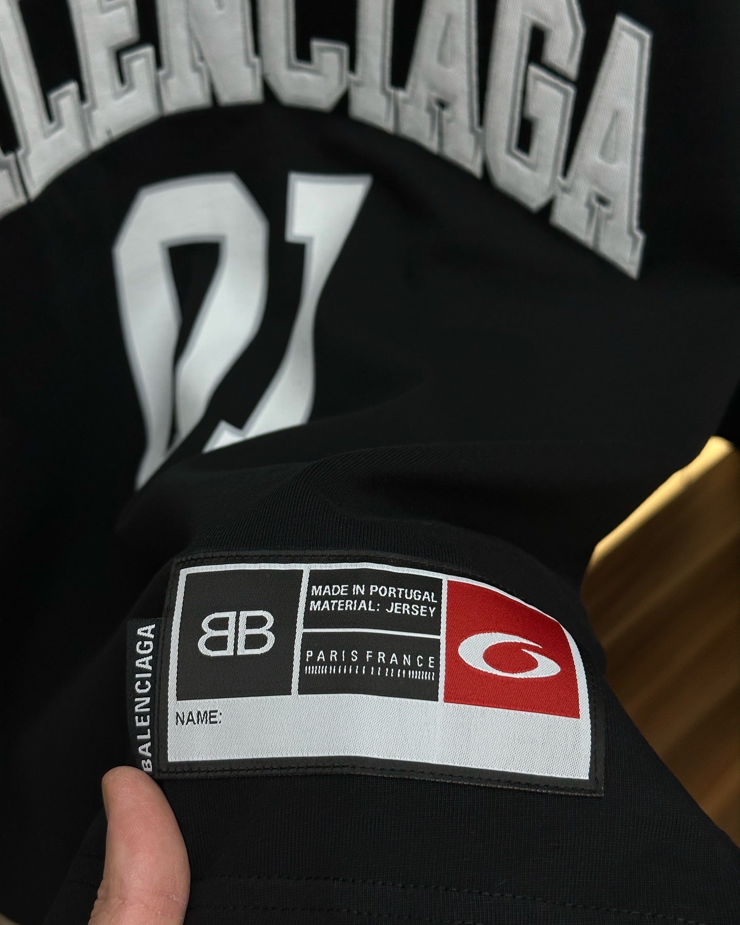 Balenciaga x Oakley “01 Varsity” Oversized T-Shirt – Black Edition