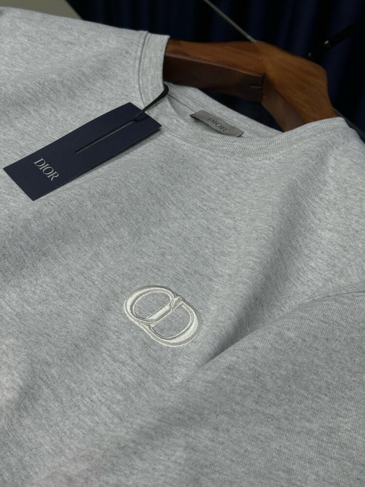Dior CD Logo T-Shirt – Heather Gray