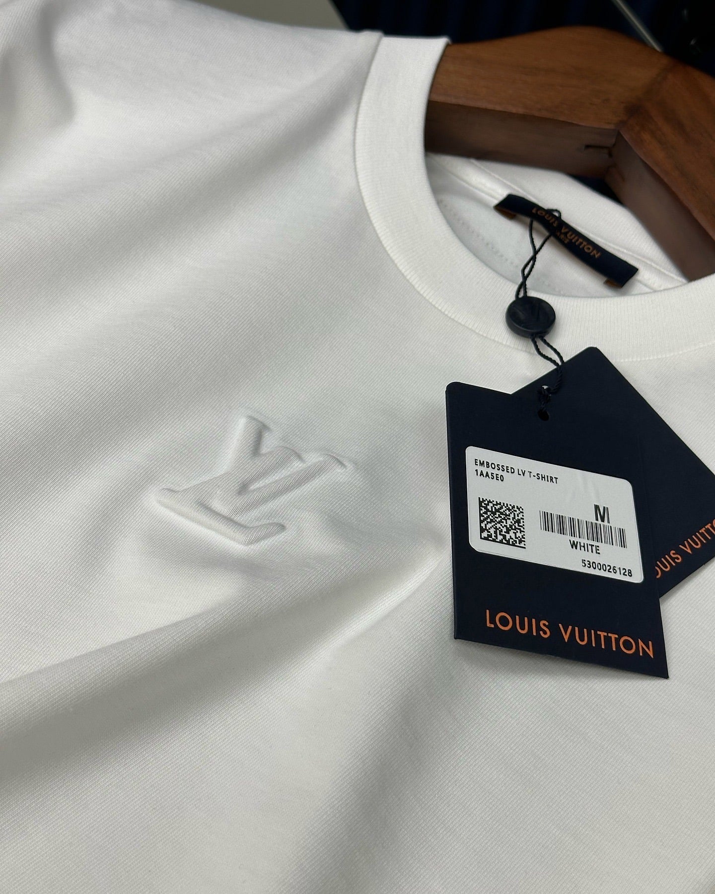 Louis Vuitton Embossed White T-Shirt