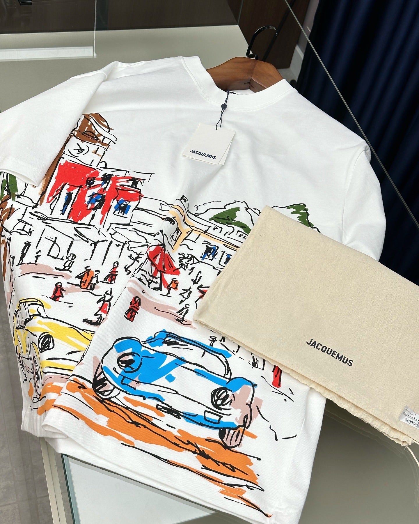 Jacquemus Riviera Sketch T-Shirt White (Oversize)