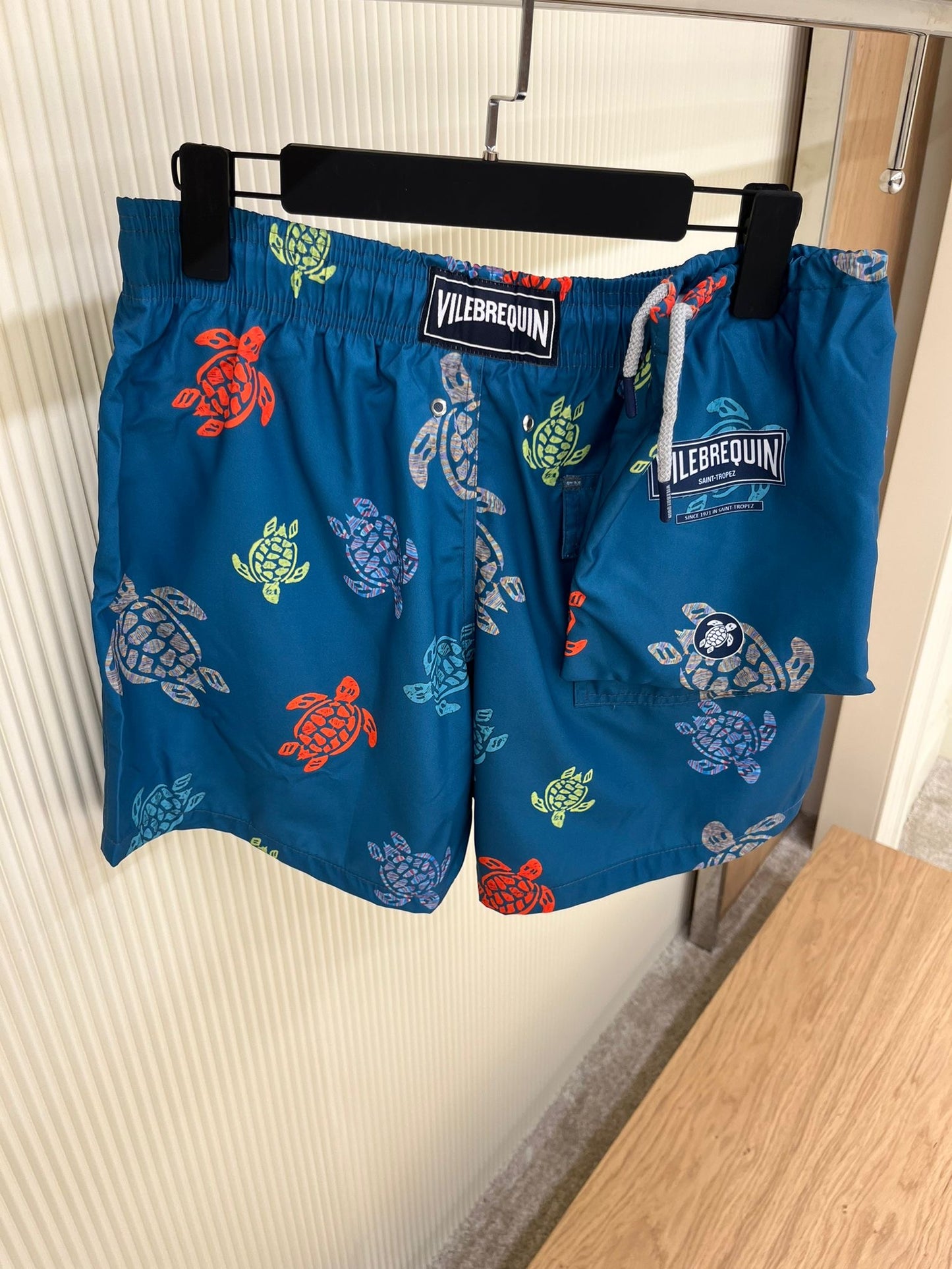 Vilebrequin Blue Swim Shorts – Turtle Print Edition