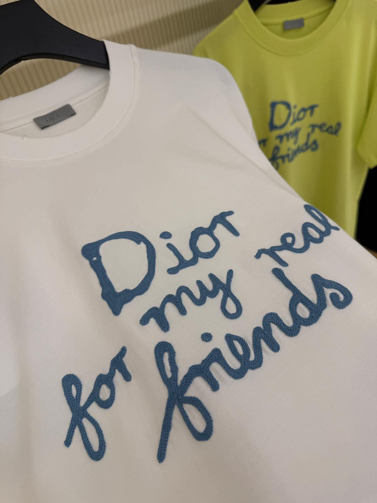 Dior “For My Real Friends” Embroidered T-Shirt – White