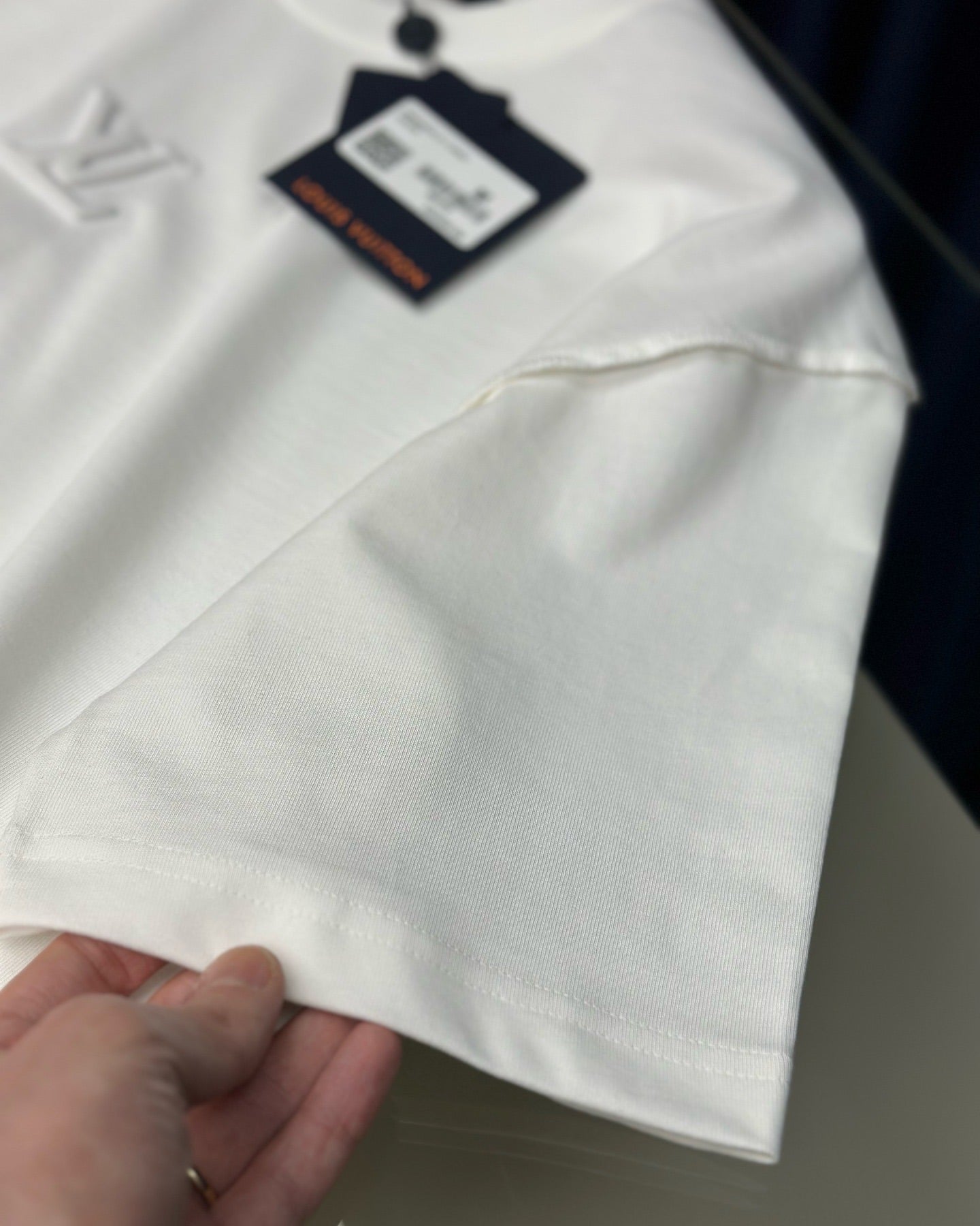 Louis Vuitton Embossed White T-Shirt