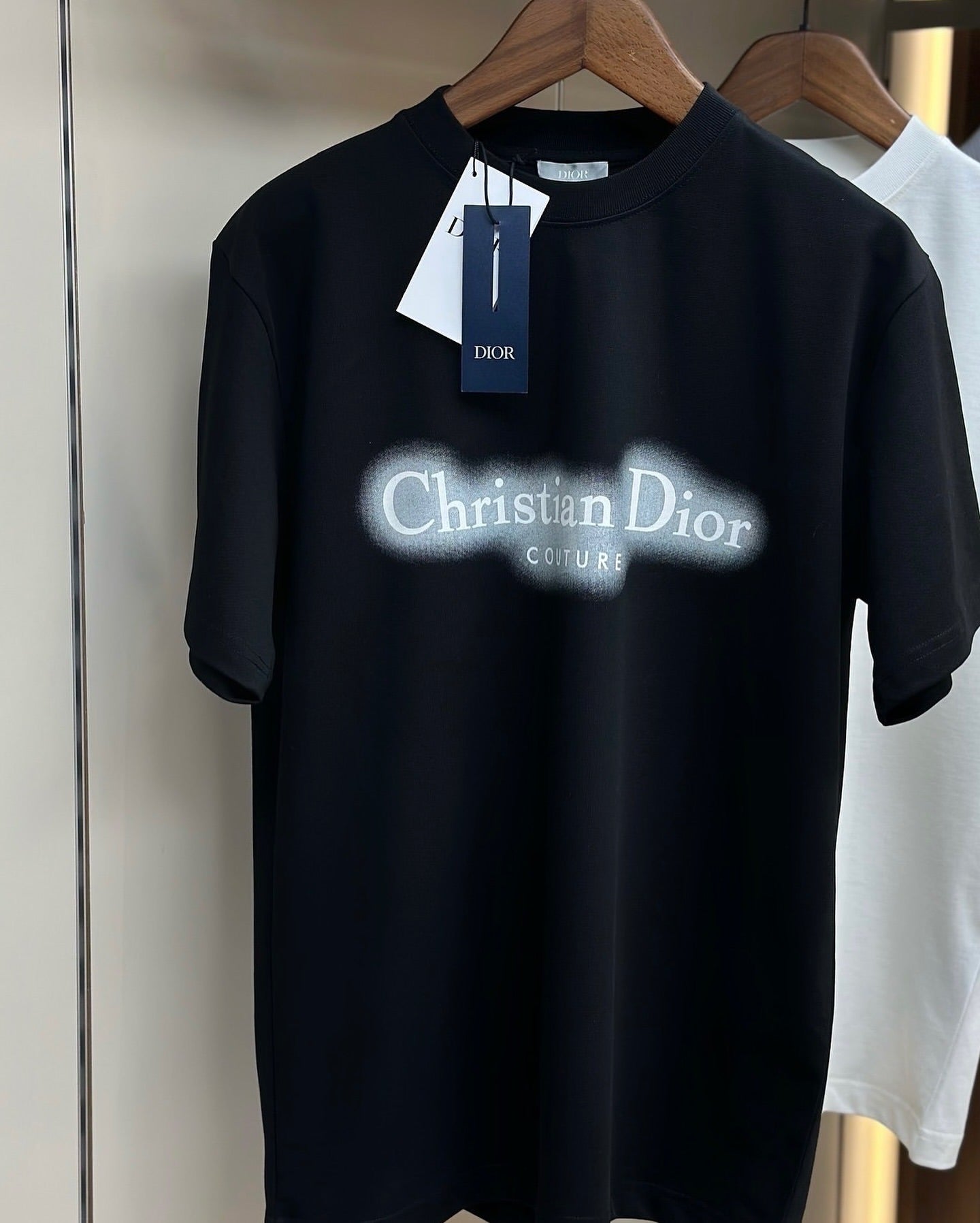 Christian Dior Couture Spray Logo T-Shirt – Black