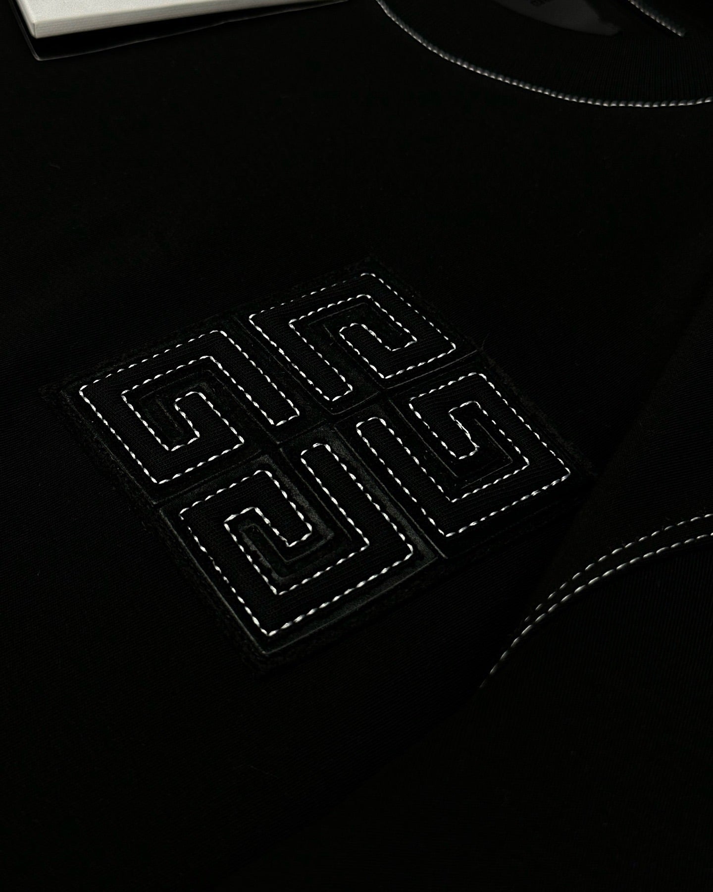 Givenchy 4G Embroidered Logo Tee – Black Edition