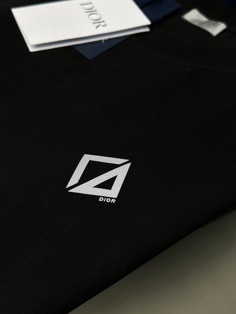 Dior Reflected Geometric Logo T-Shirt Black Edition
