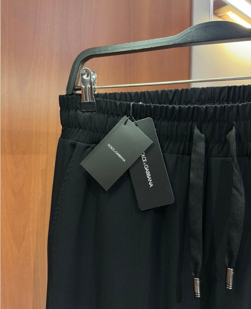Dolce & Gabbana Black Drawstring Jogger Pants