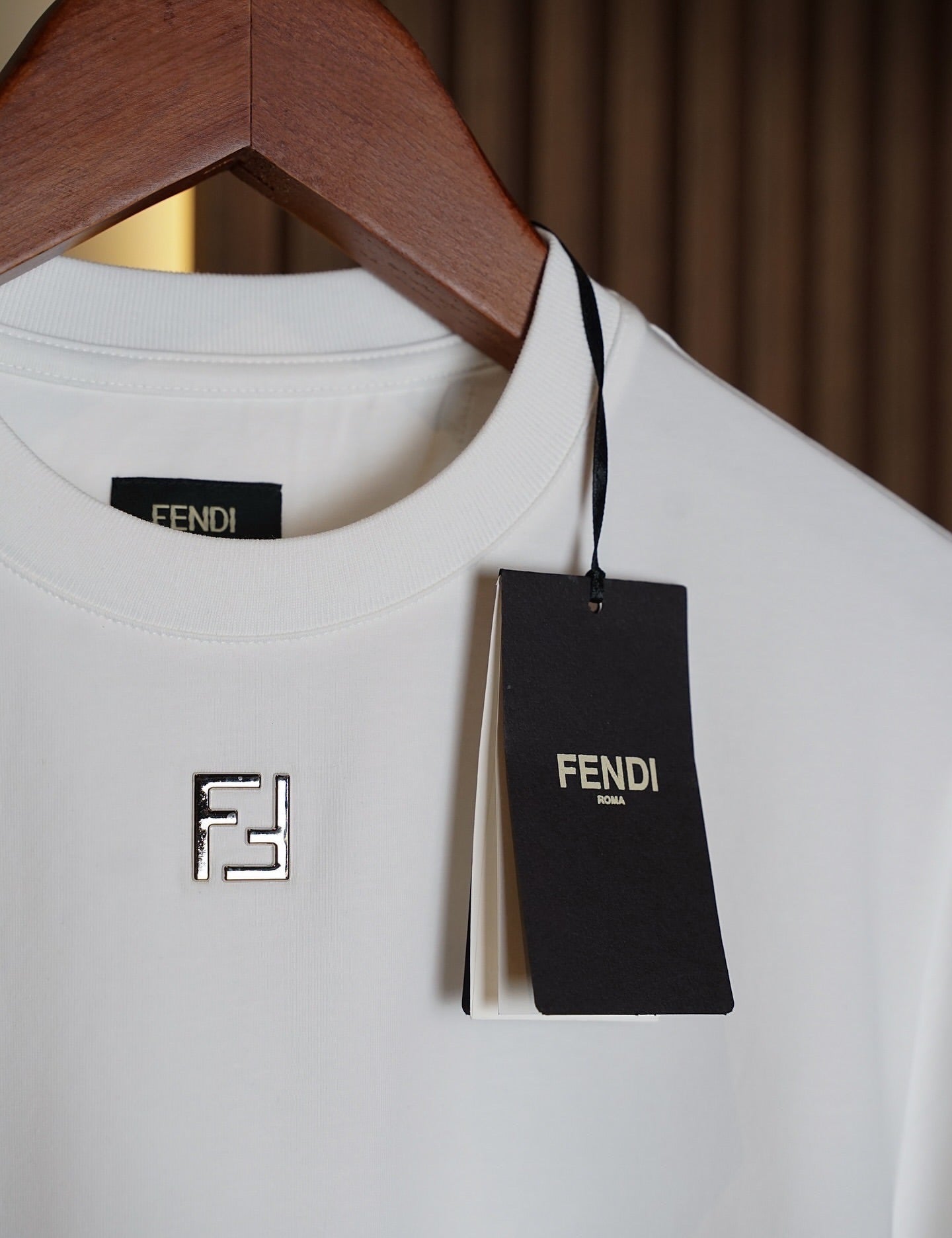 Fendi WhiteLogo Badge T-Shirt