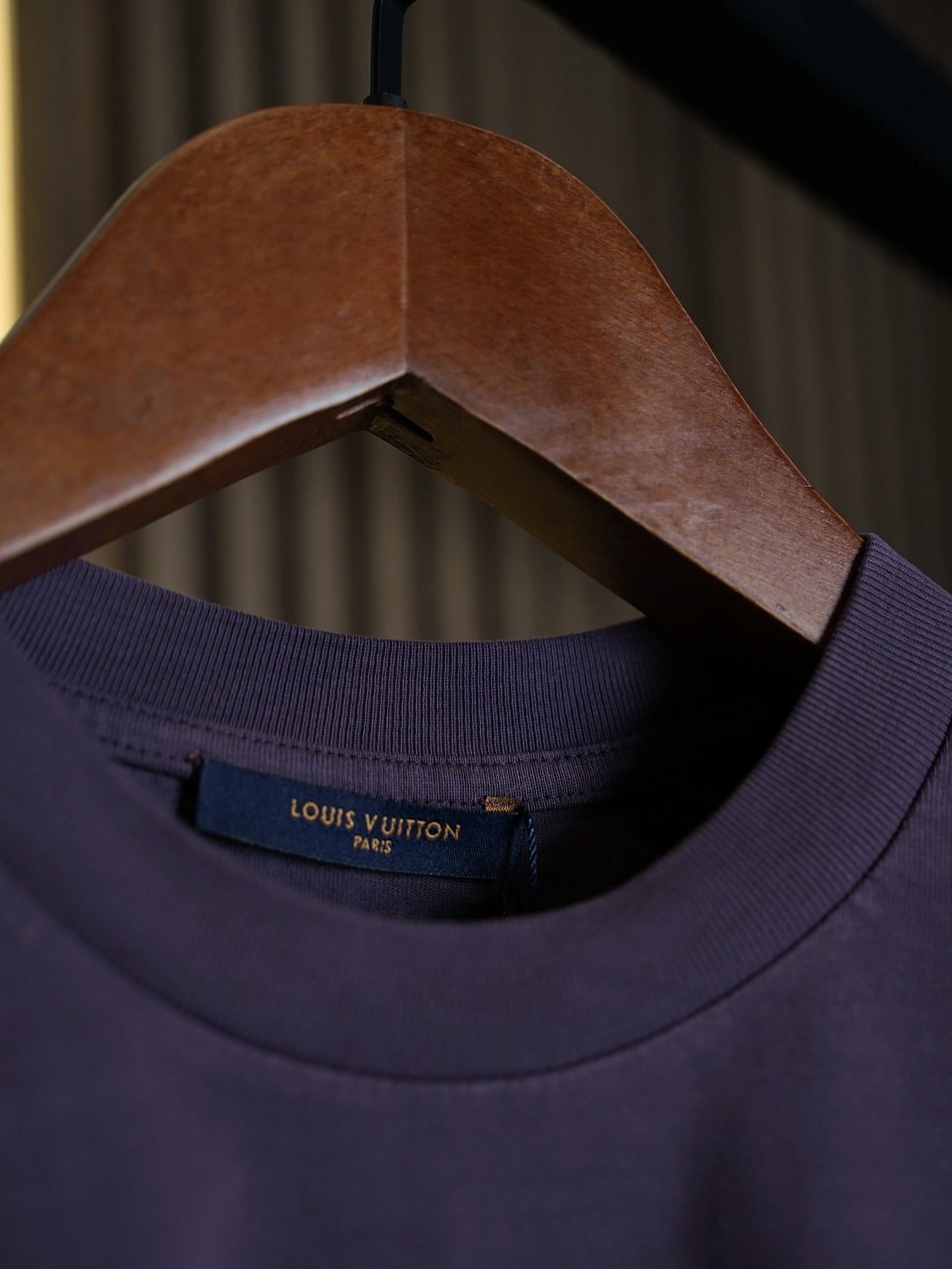 Louis Vuitton Classic Purple Embossed LV Tee