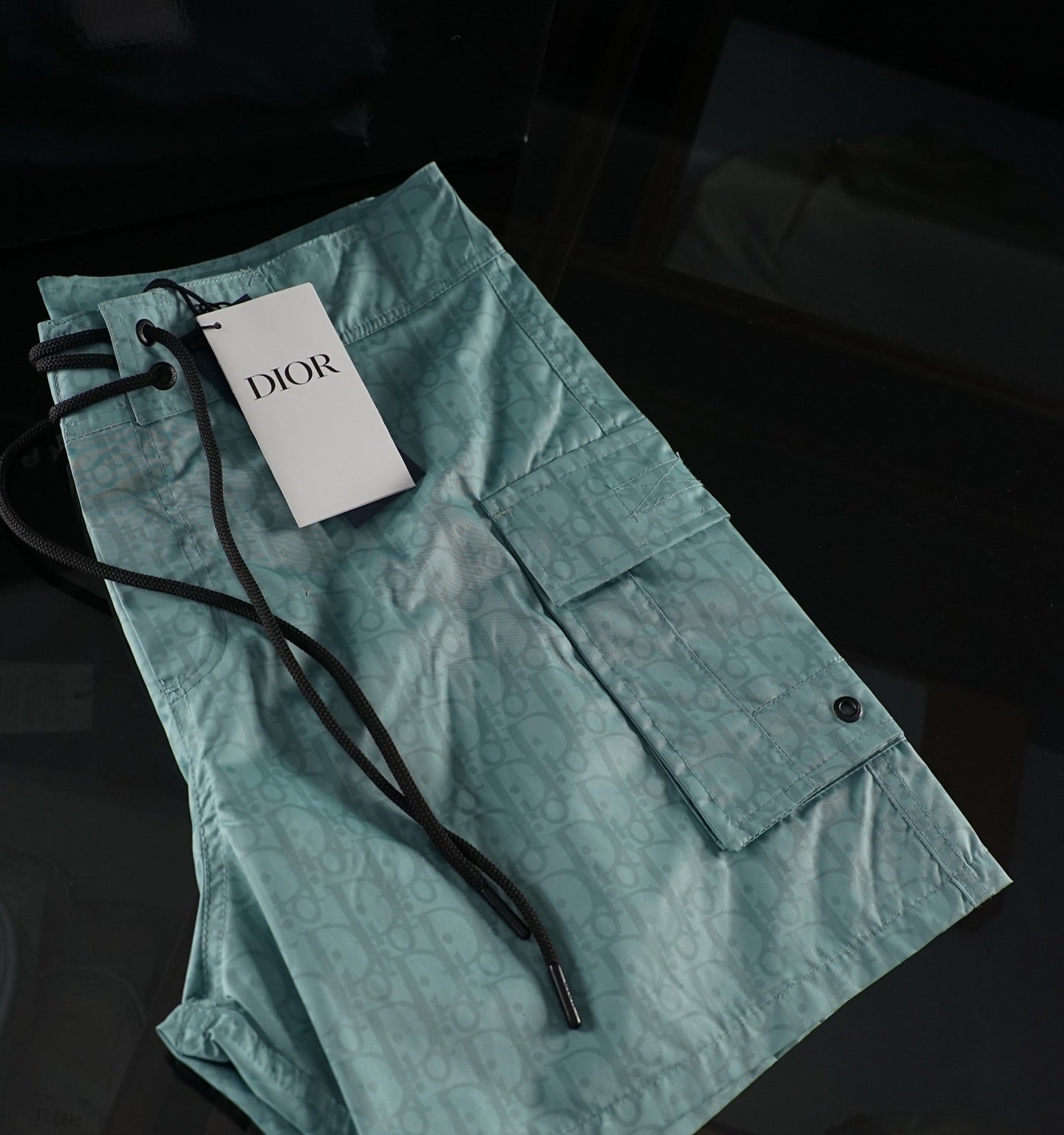 Dior Aqua Monogram Swim Shorts Luxury Summer Statement