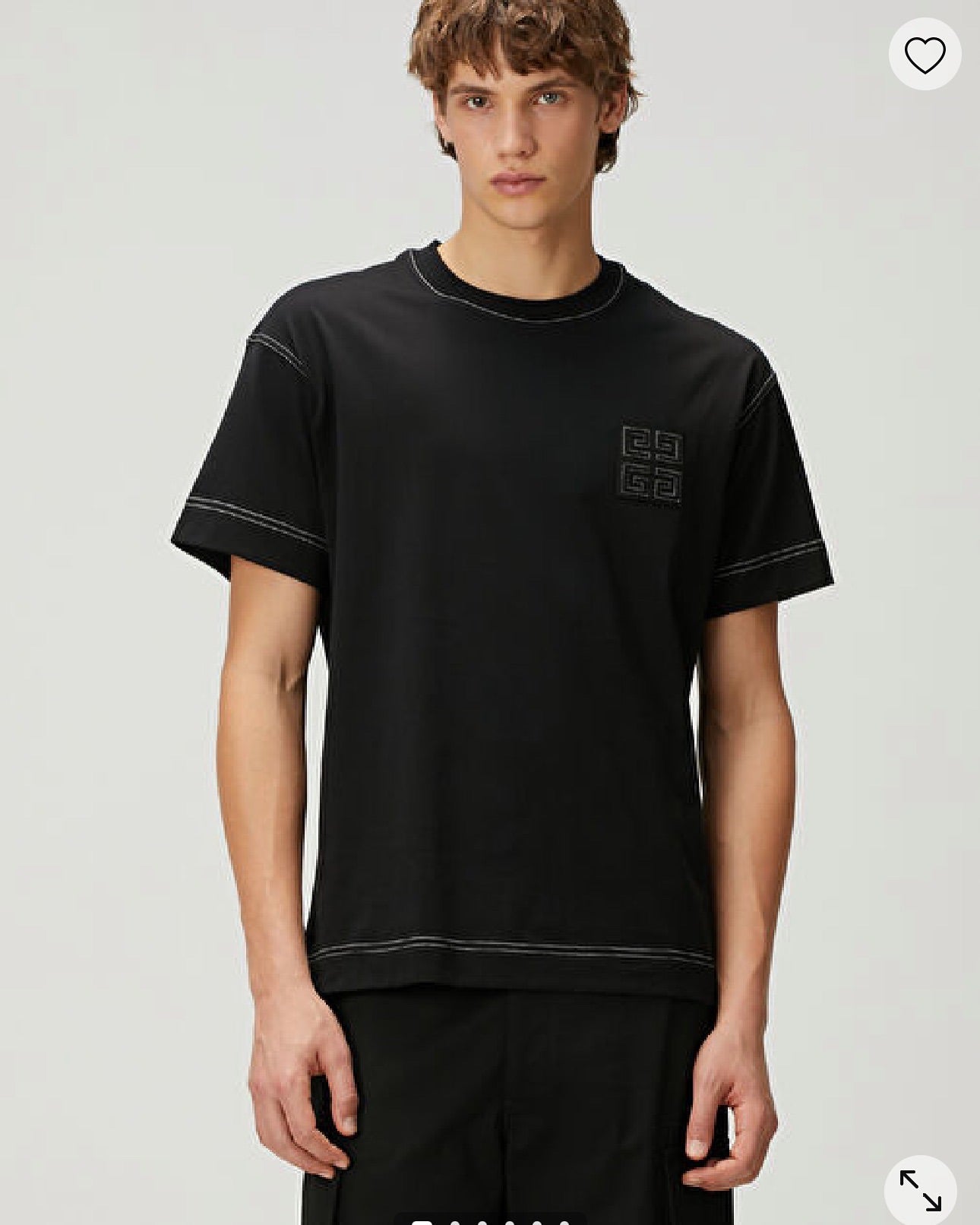 Givenchy 4G Embroidered Logo Tee – Black Edition