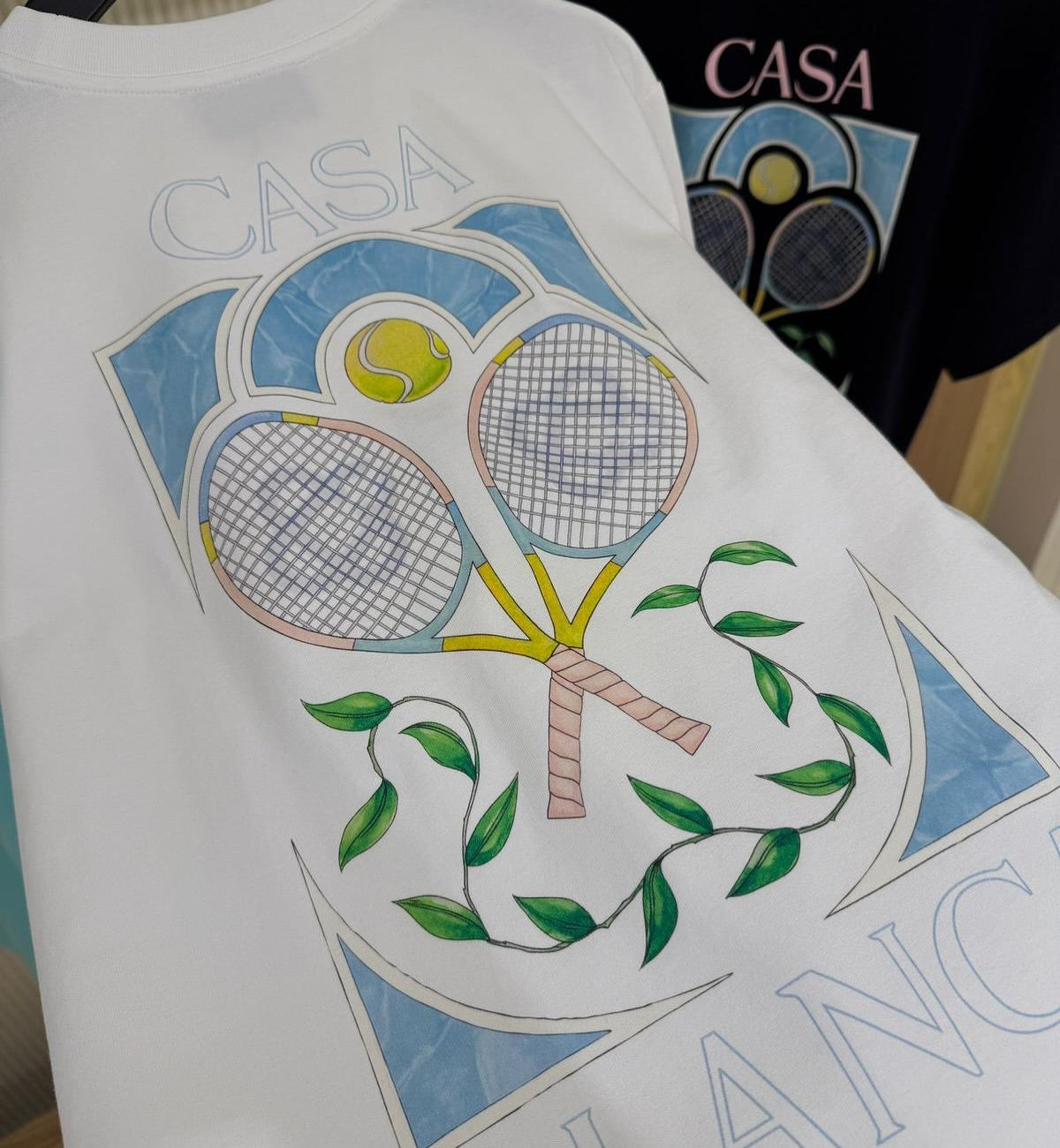 Casablanca White “Tennis Club” Graphic T-Shirt