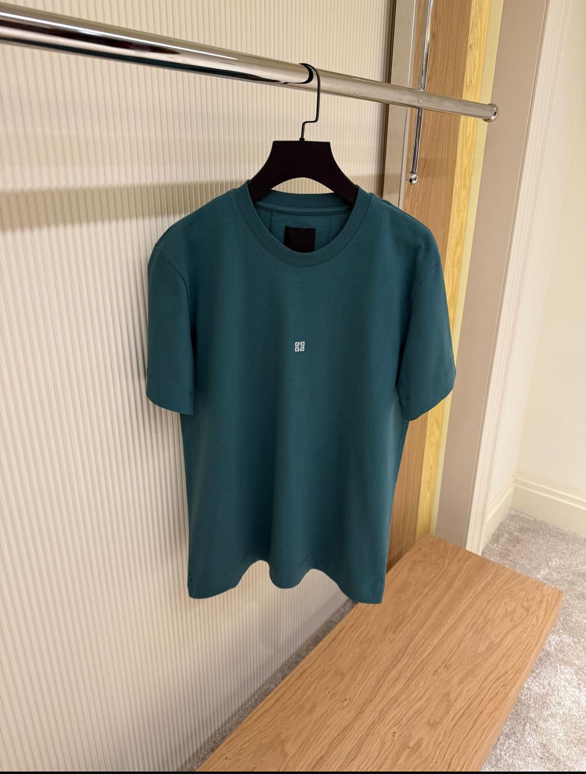 Givenchy Teal Small Logo T-Shirt