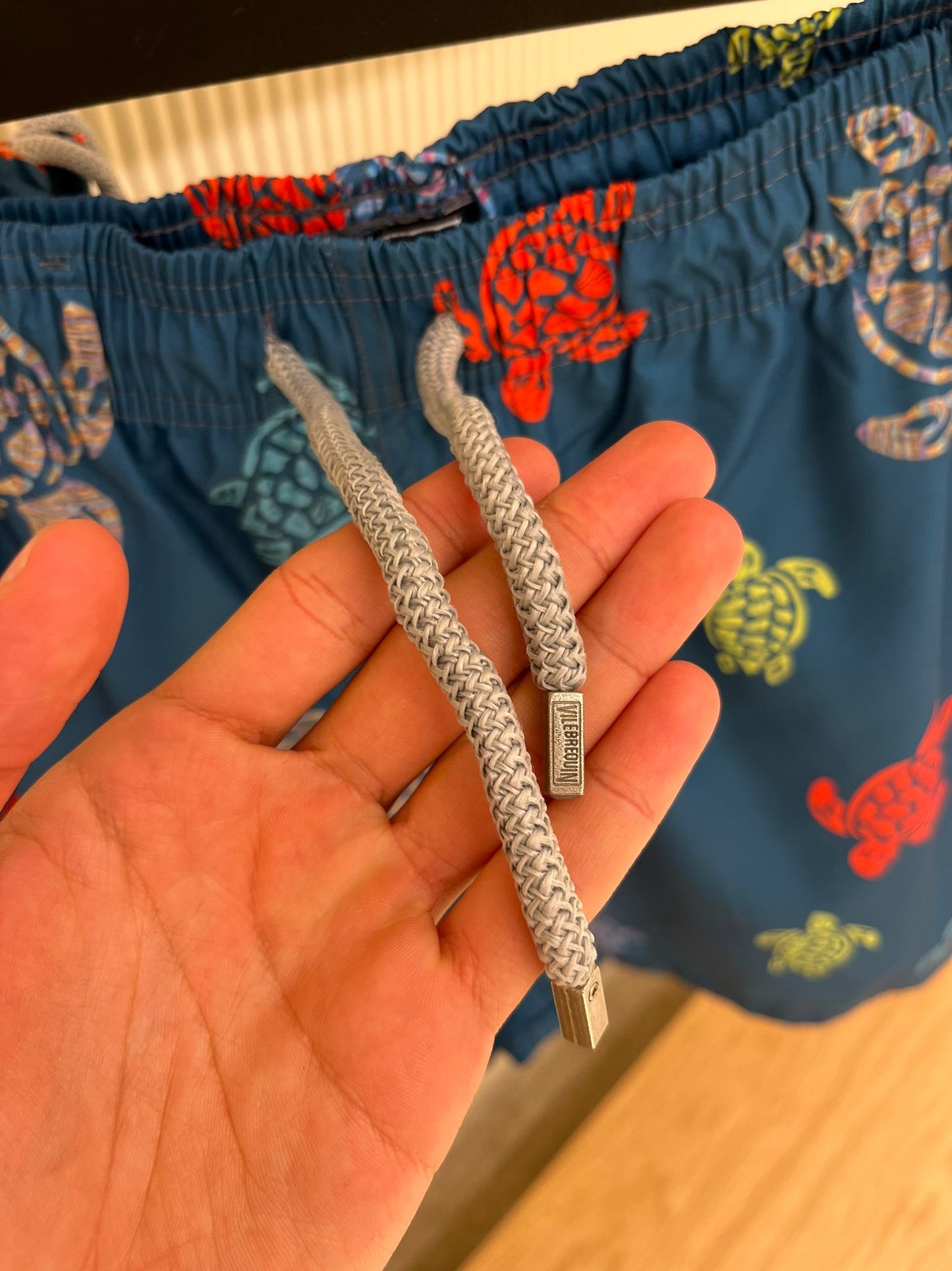 Vilebrequin Blue Swim Shorts – Turtle Print Edition