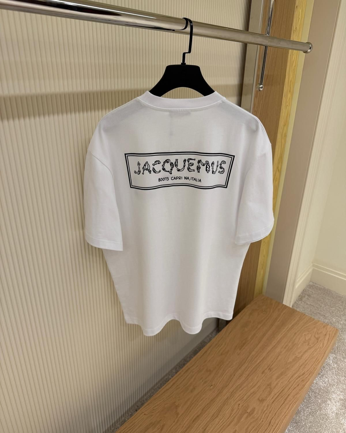 Jacquemus white“Capri Italia” Logo T-Shirt