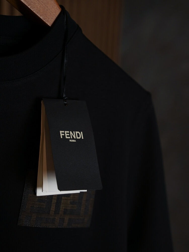 Fendi Classic Black FF Patch T-Shirt
