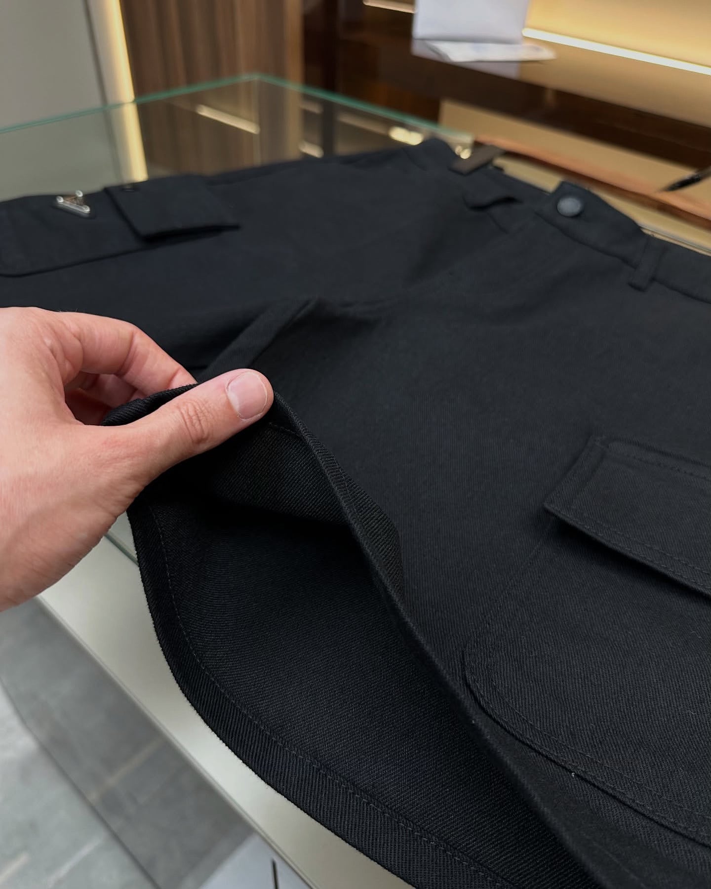 Prada Technical Cotton Bermuda Shorts – Black