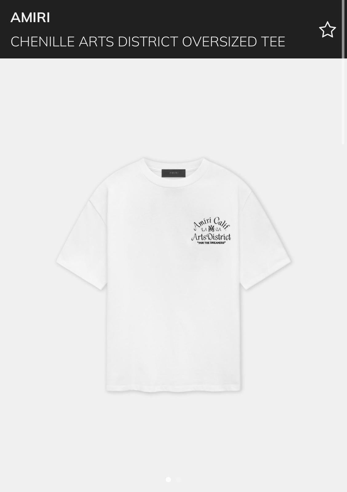 Amiri “Arts District” White T-Shirt – LA CA Edition