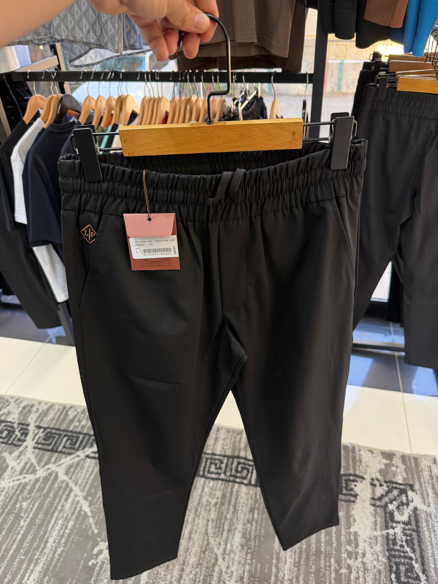 Loro Piana Technical Drawstring Pants – Black