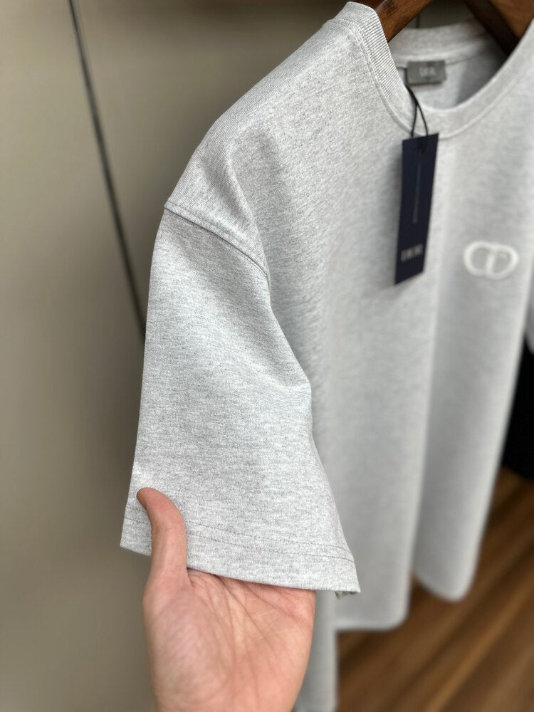 Dior CD Logo T-Shirt – Heather Gray