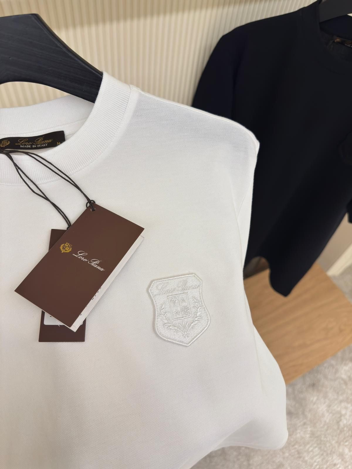 Loro Piana Signature Crest T-Shirt – White