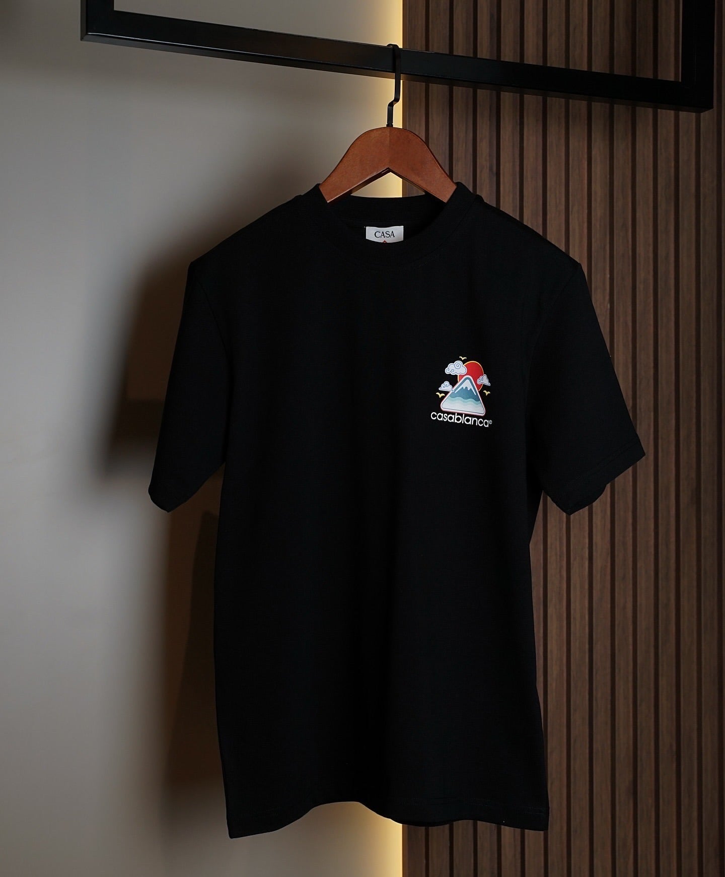 Casablanca Black Graphic Mountain T-Shirt