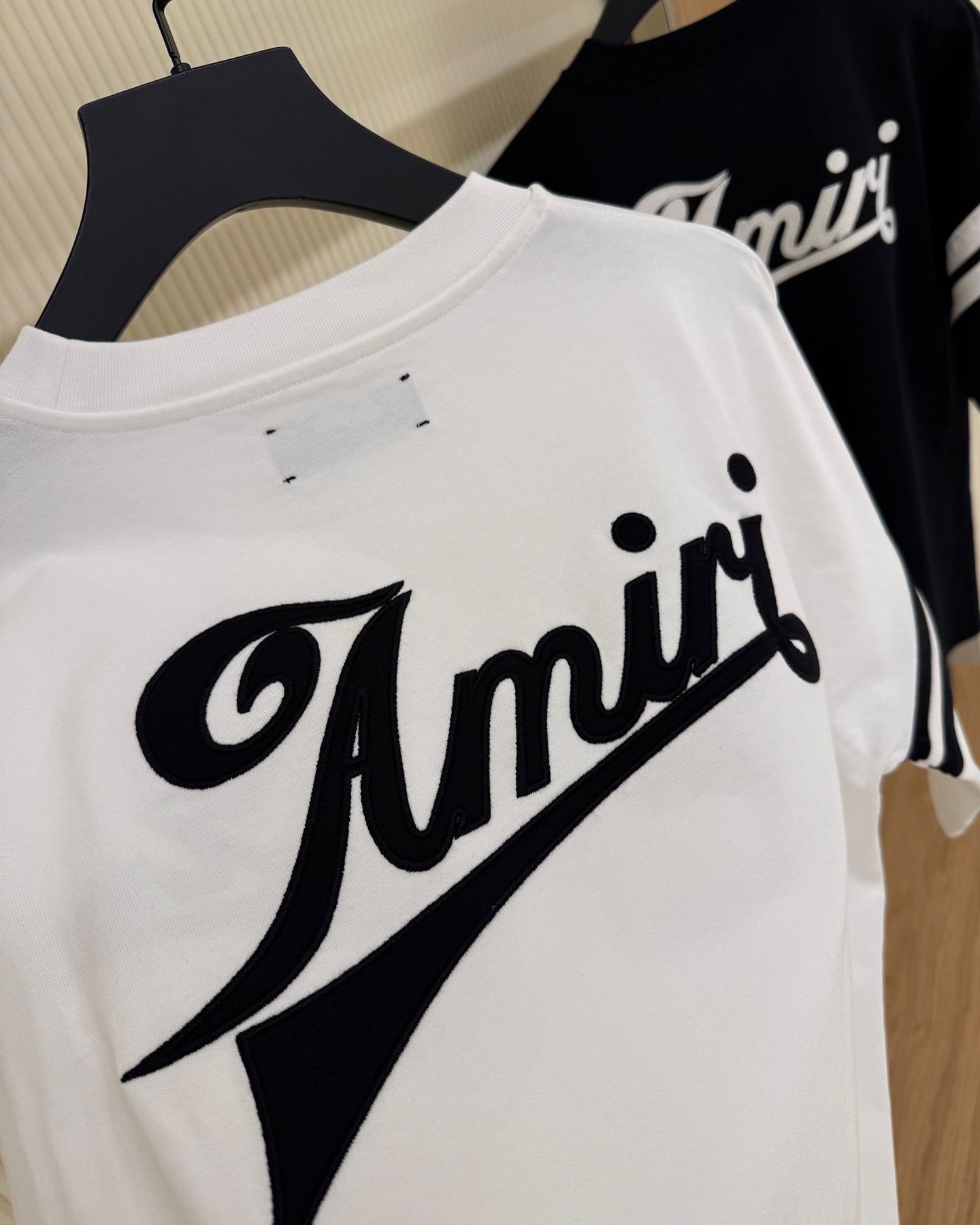 Amiri White Varsity Back Logo T-Shirt