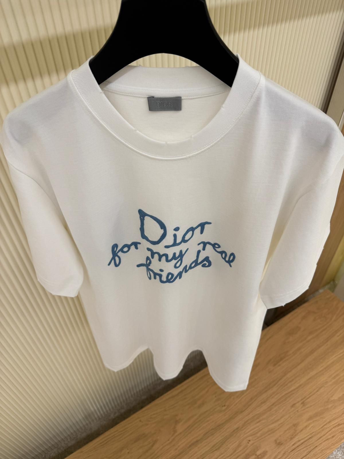 Dior “For My Real Friends” Embroidered T-Shirt – White