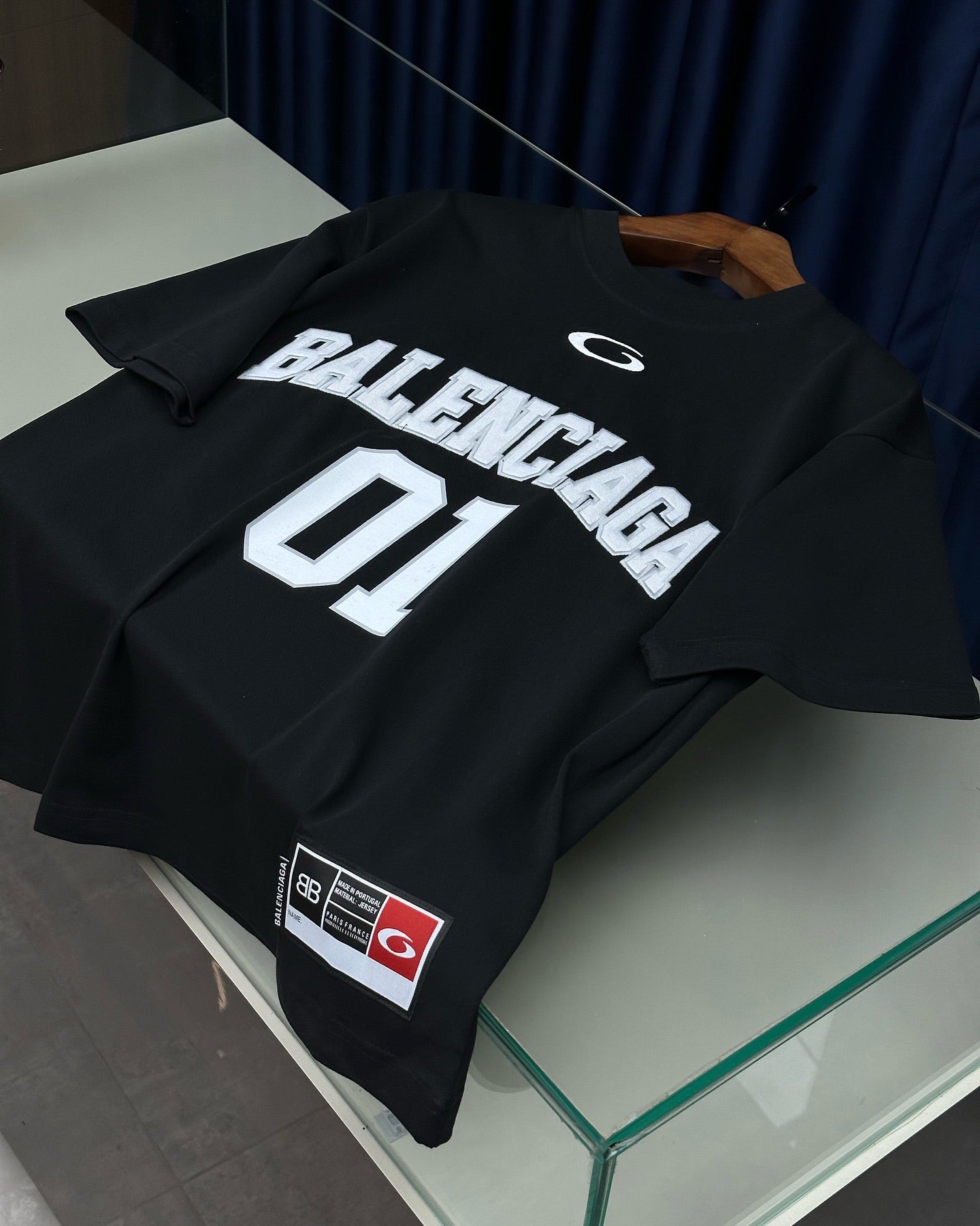 Balenciaga x Oakley “01 Varsity” Oversized T-Shirt – Black Edition