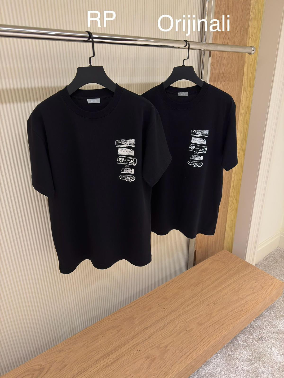 Christian Dior Black Logo Patch T-Shirt