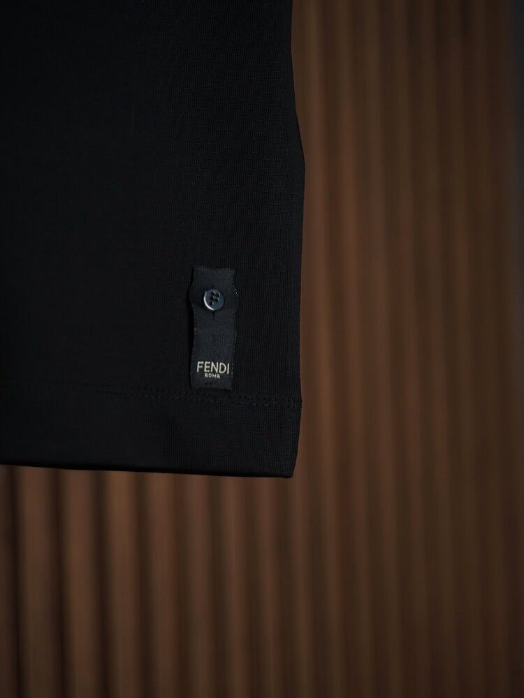 Fendi Classic Black FF Patch T-Shirt