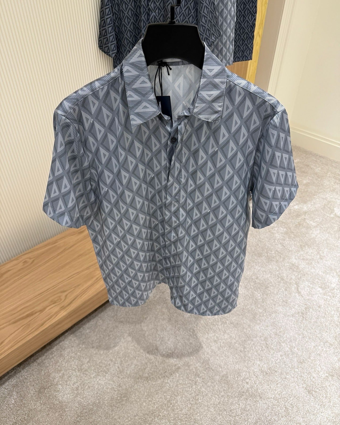 Dior Oblique Pattern Co-ord Set – Shirt & Shorts
