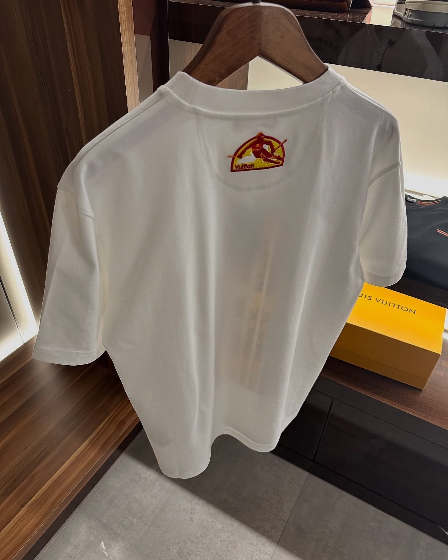 Louis Vuitton White “Since 1854” Ski Graphic T-Shirt