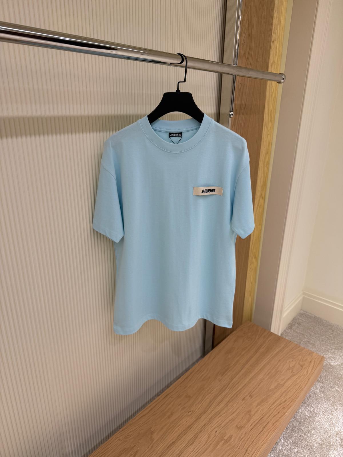 Jacquemus Sky Blue Classic Logo Tee