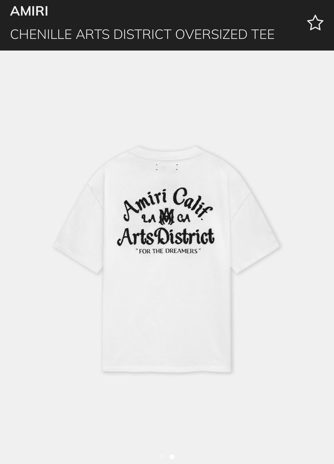 Amiri “Arts District” White T-Shirt – LA CA Edition