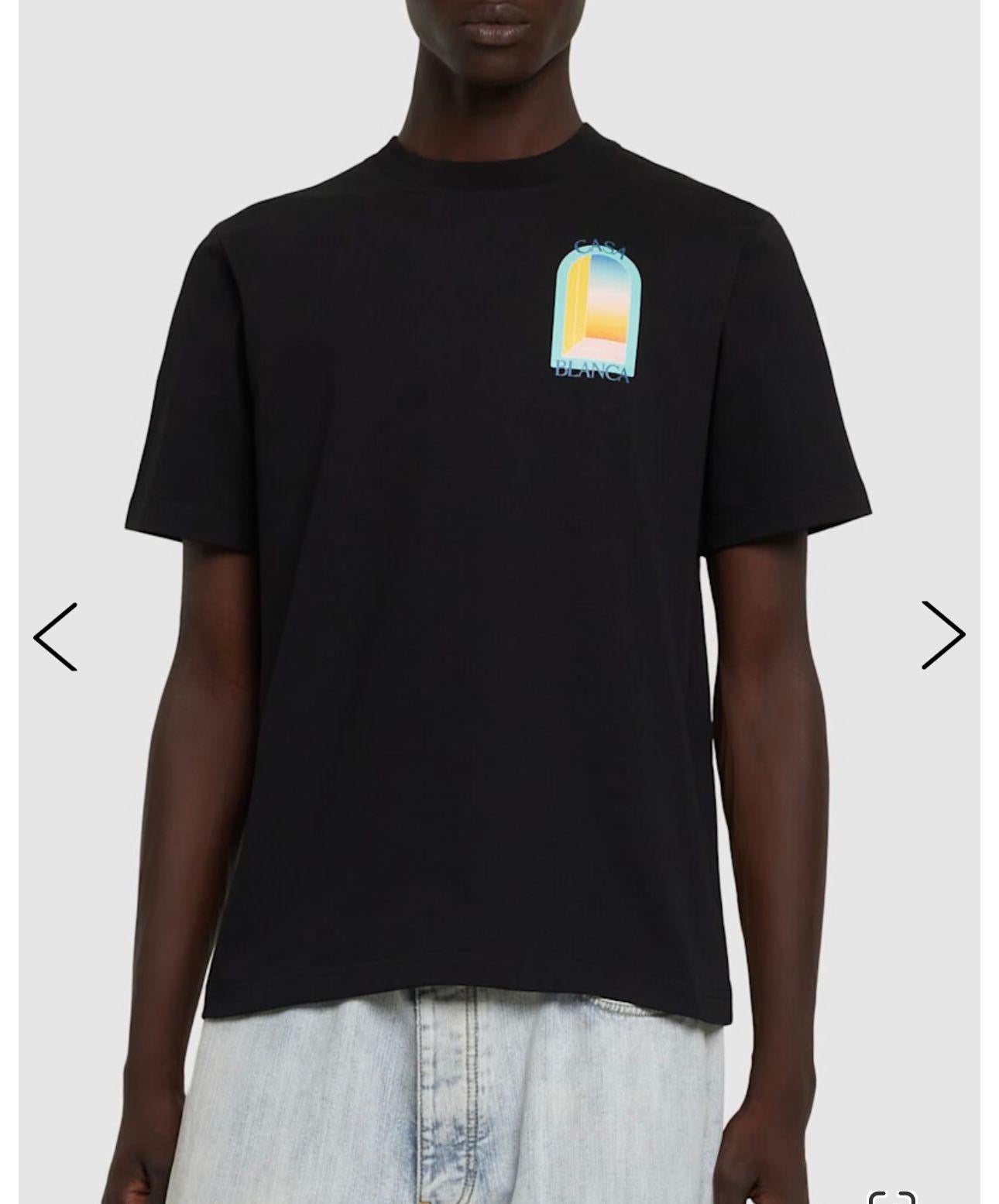 Casablanca Black Sunset Logo T-Shirt & Shorts Set