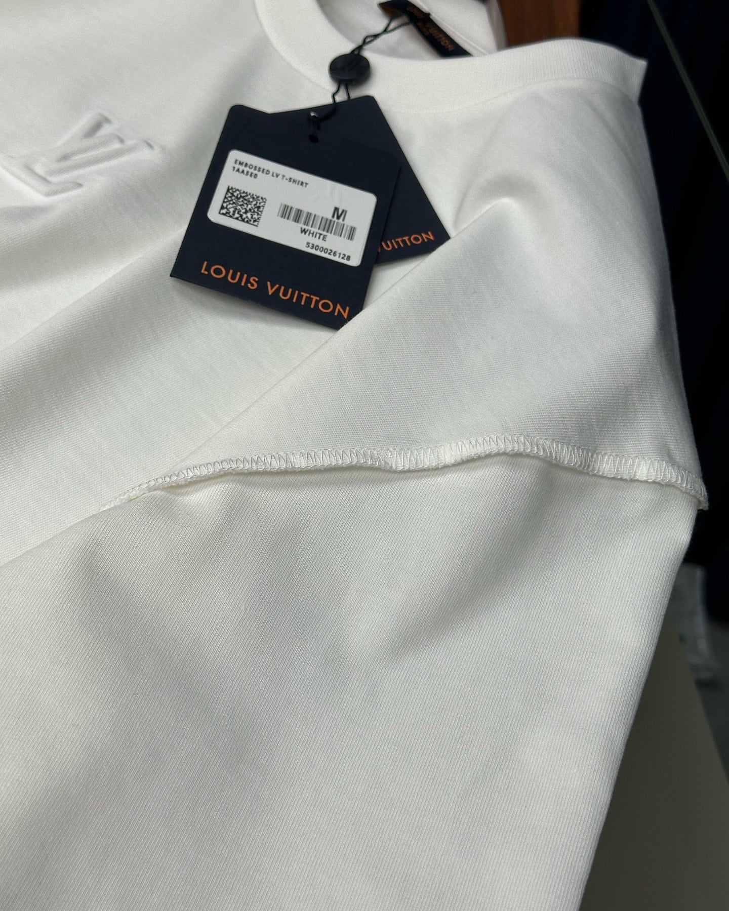 Louis Vuitton Embossed White T-Shirt