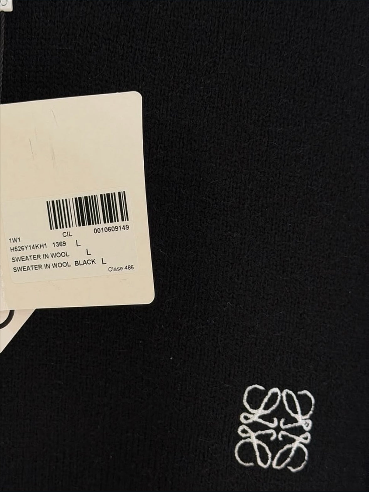 Loewe Anagram-Embroidered Wool Jumper.