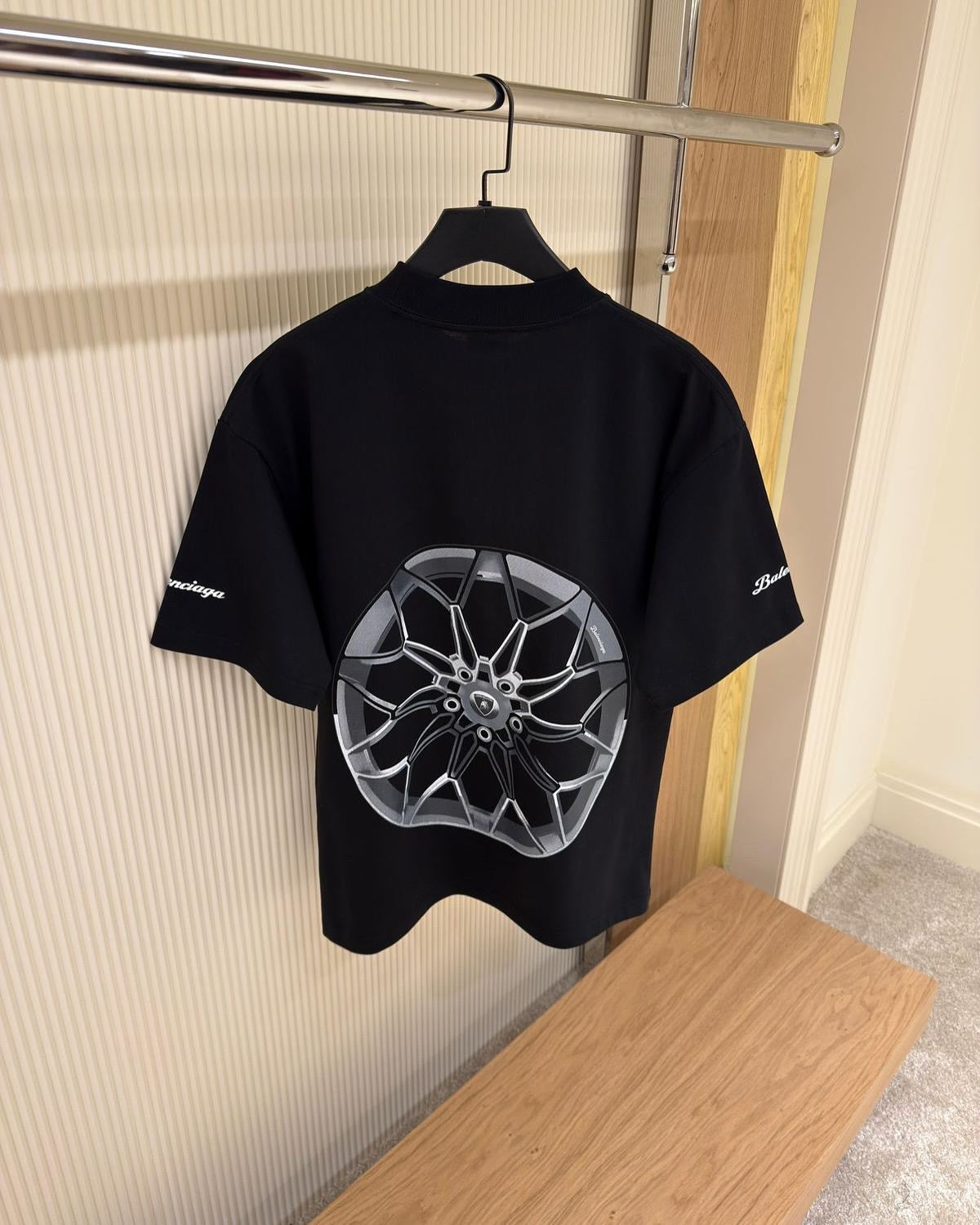 Balenciaga x Lamborghini “Temerario” Graphic T-Shirt – Black