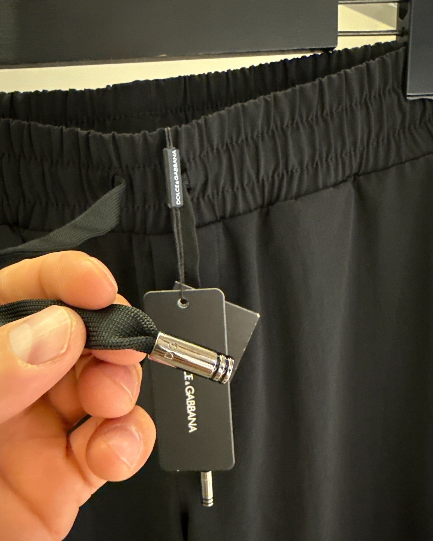 Dolce & Gabbana Black Drawstring Jogger Pants