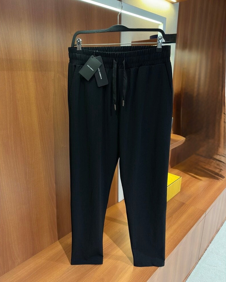 Dolce & Gabbana Black Drawstring Jogger Pants