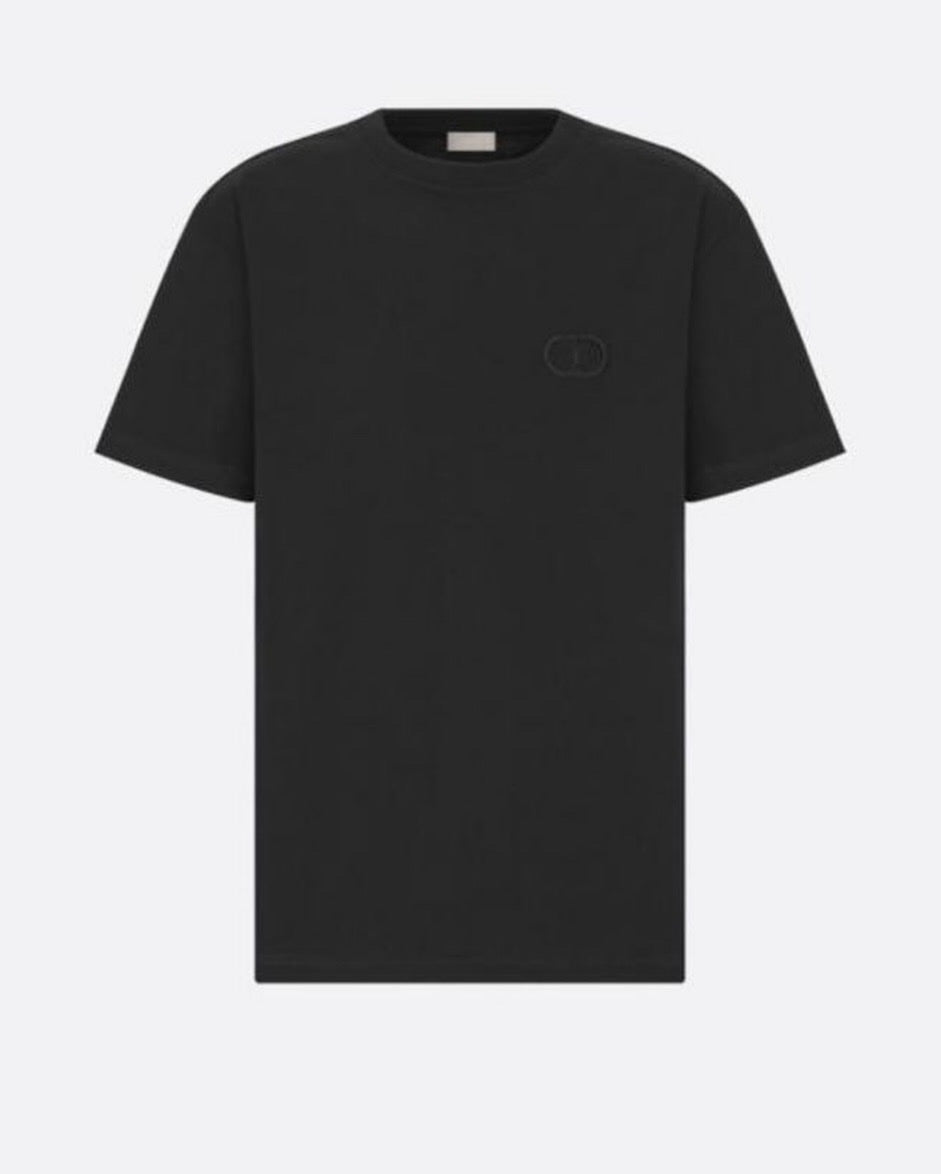 Dior Embroidered Logo T-Shirt – Black