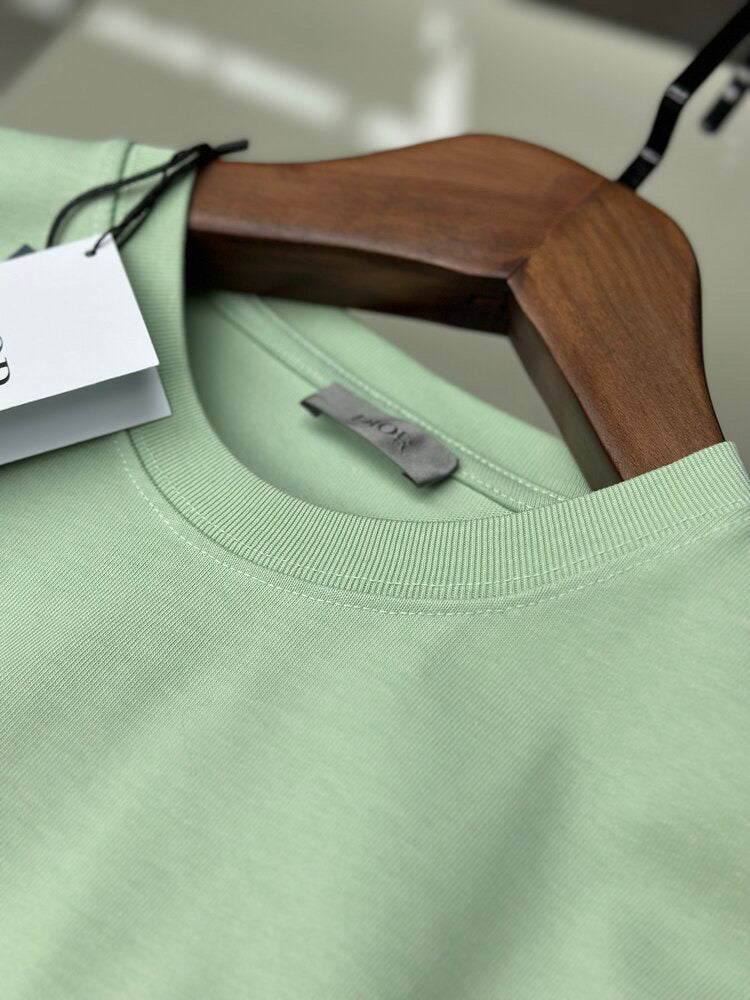 Dior Embroidered CD Icon T-Shirt – Mint Green
