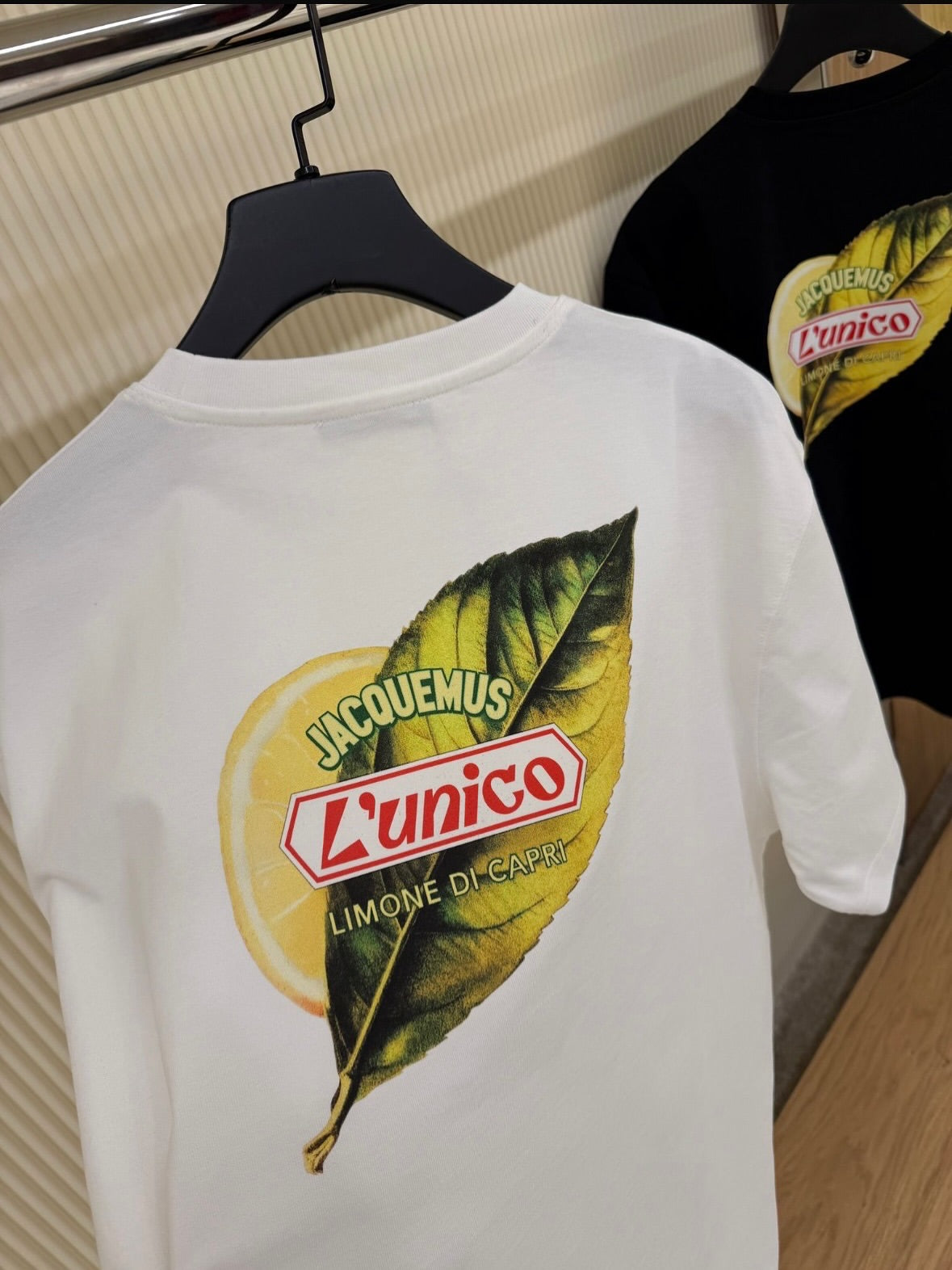 Jacquemus L’unico Lemon Leaf T-Shirt White