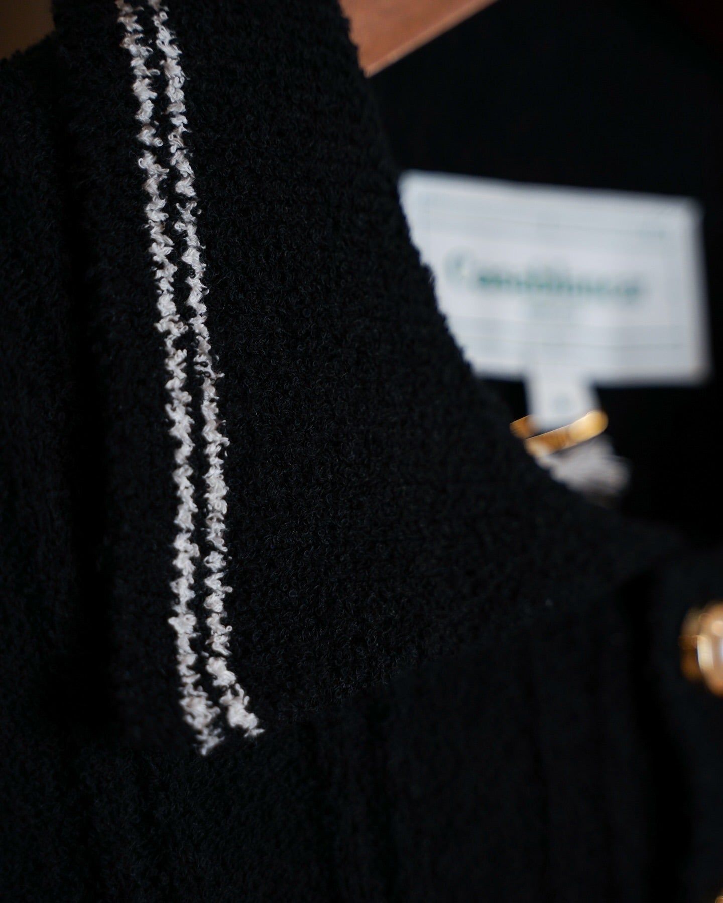 Casablanca Knitted Polo – Black Elegance