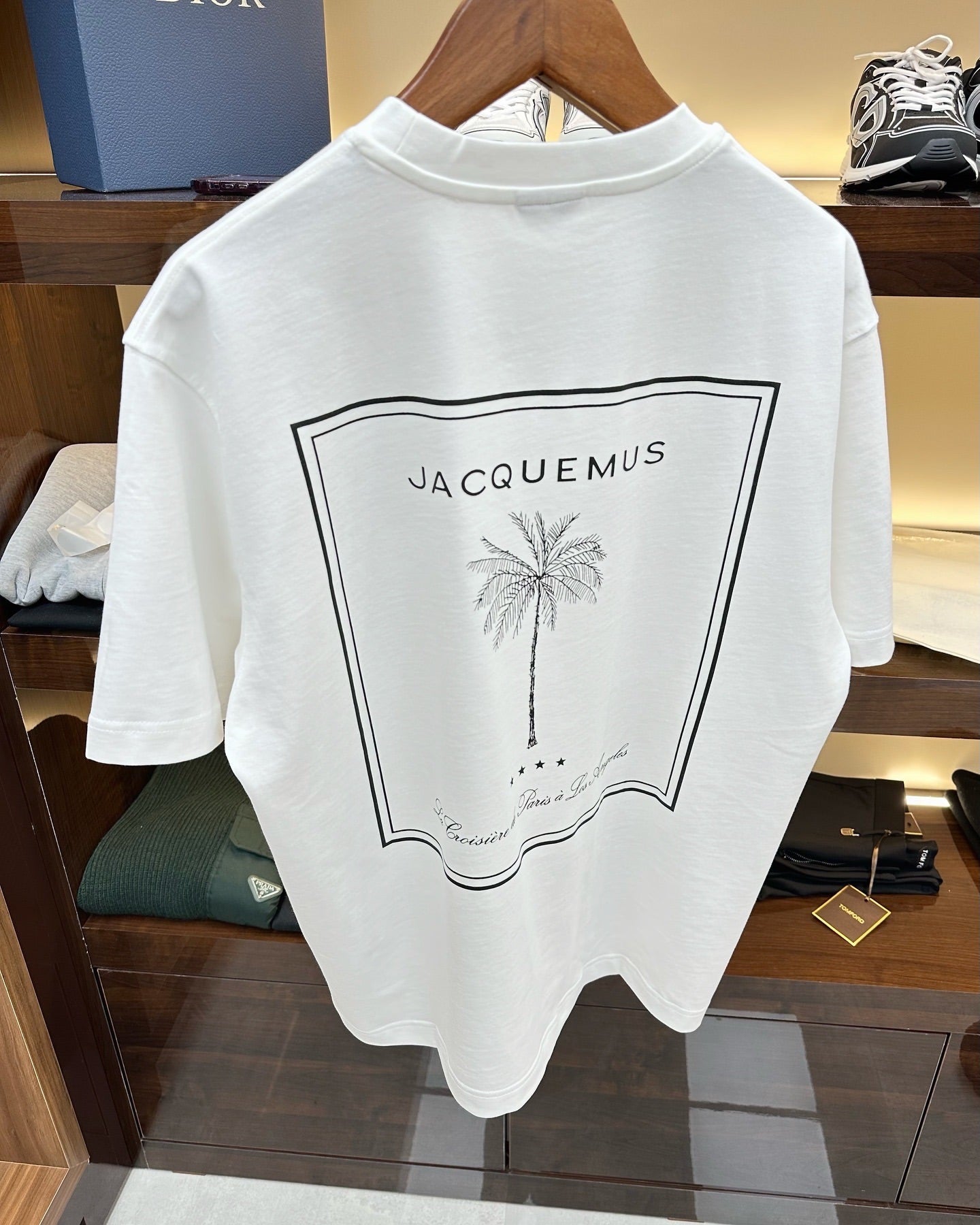 Jacquemus White Palm Tree Graphic T-Shirt
